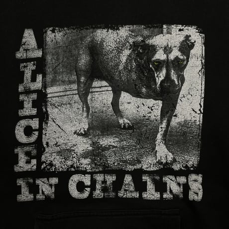 ALICE IN CHAINS HOODED SWEATSHIRT BLACK XXL 2222