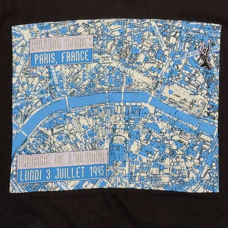 ROLLING STONES SPIKE TONGUE PARIS MAP BROCKUM XL 3027
