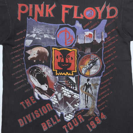 PINK FLOYD THE DIVISION BELL TOUR 1994 BOOTLEG BLACK FITS XL 4365