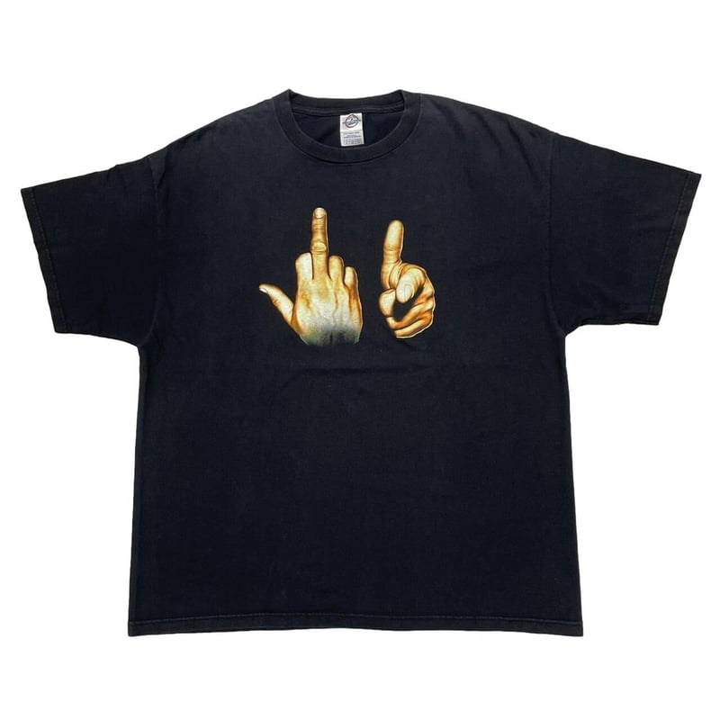 OLD&VINTAGE FUCK YOU HAND SIGN TEE DELTA XL 873