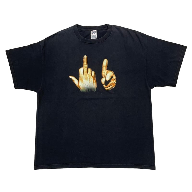 OLD&VINTAGE FUCK YOU HAND SIGN TEE DELTA XL 873 OLD&VINTAGE FUCK YOU HAND SIGN TEE DELTA XL 873