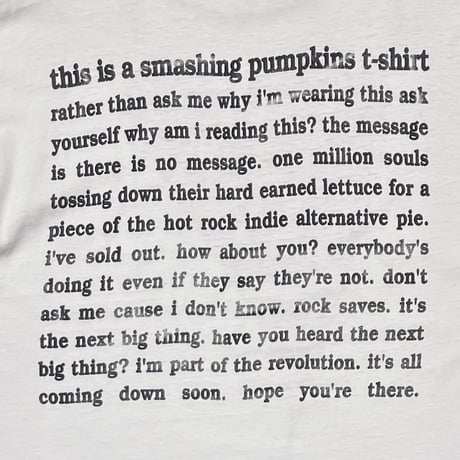 THE SMASHING PUMPKINS SP RED HEART WHITE HANES LARGE 0276