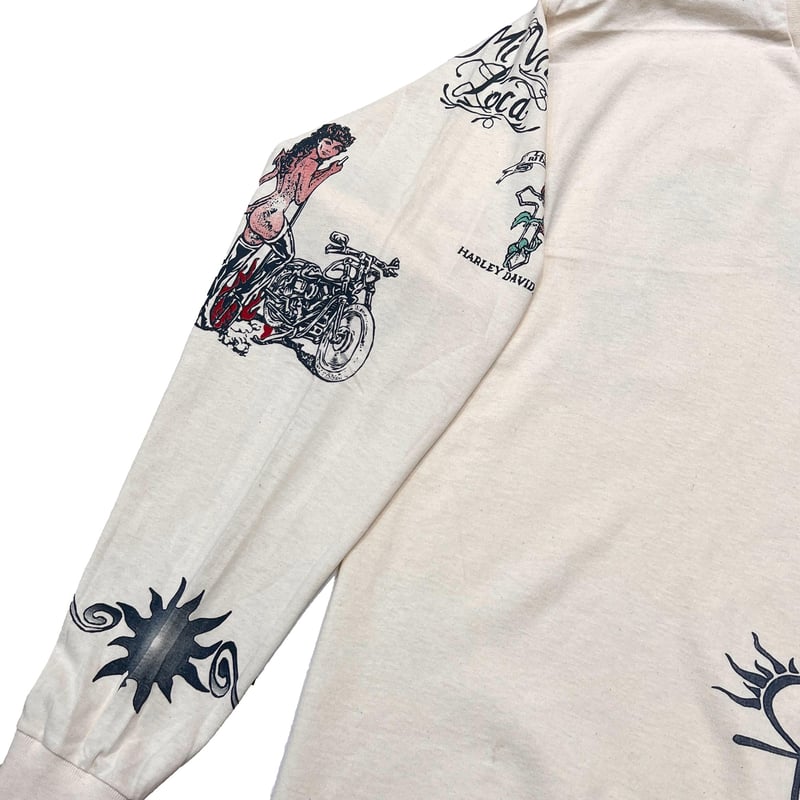トップス DENNIS RODMAN TATTOO LS NATURAL LARGE DENNIS RODMAN TATTOO LS NATURAL LARGE/XL | grea
