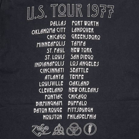 LED ZEPPELIN Y2K US TOUR 1977 HANES MEDIUM SLEEVELESS 1009