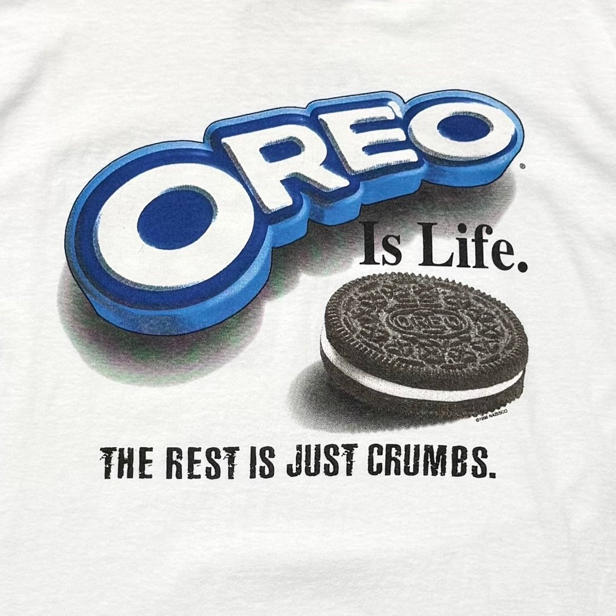 【偽物注意】オレオ 90s NABISCO OREO Tシャツ 白 L 偽物注意】オレオ 90s NABISCO OREO Tシャツ 白 L