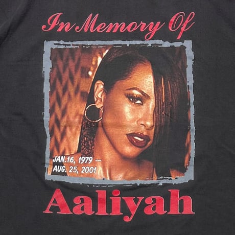Aaliyah TRY AGAIN MEMORIAL RAP DESIGN XL 7124