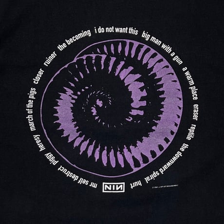 NINE INCH NAILS closer EMBROIDERY BOX LOGO ALL SPORT XL 1522
