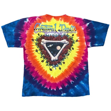 GRATEFUL DEAD 1992 TIE DYE LIQUID BLUE XL 0935