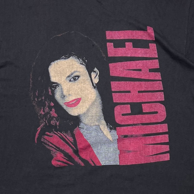 MICHAEL JACKSON PINK TEXT BOOTLEG FITS XL 9980