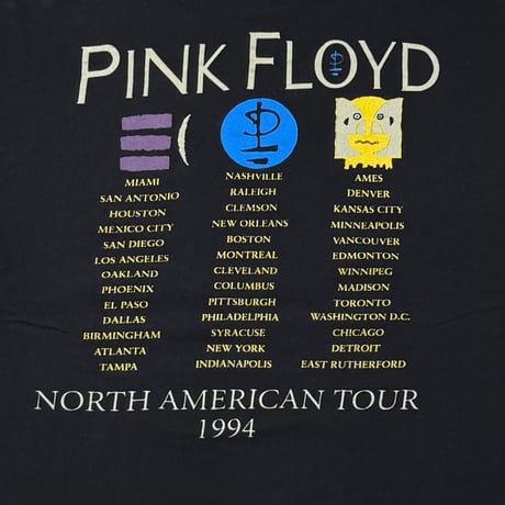 PINK FLOYD NORTH AMERICAN TOUR 1994 BROCKUM XL 7658