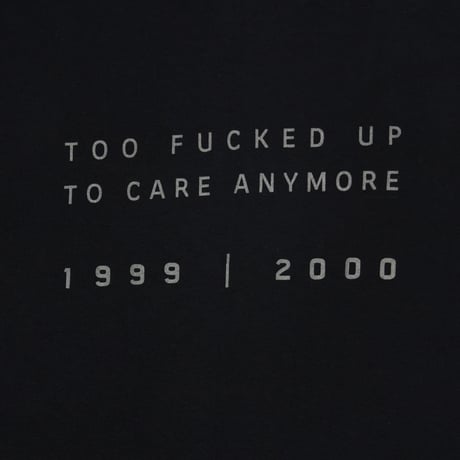 NINE INCH NAILS EMBROIDERY BOX LOGO FRAGILITY TOO FUCKED UP TO CARE ANYMORE LS ALL SPORT MEDIUM 2119