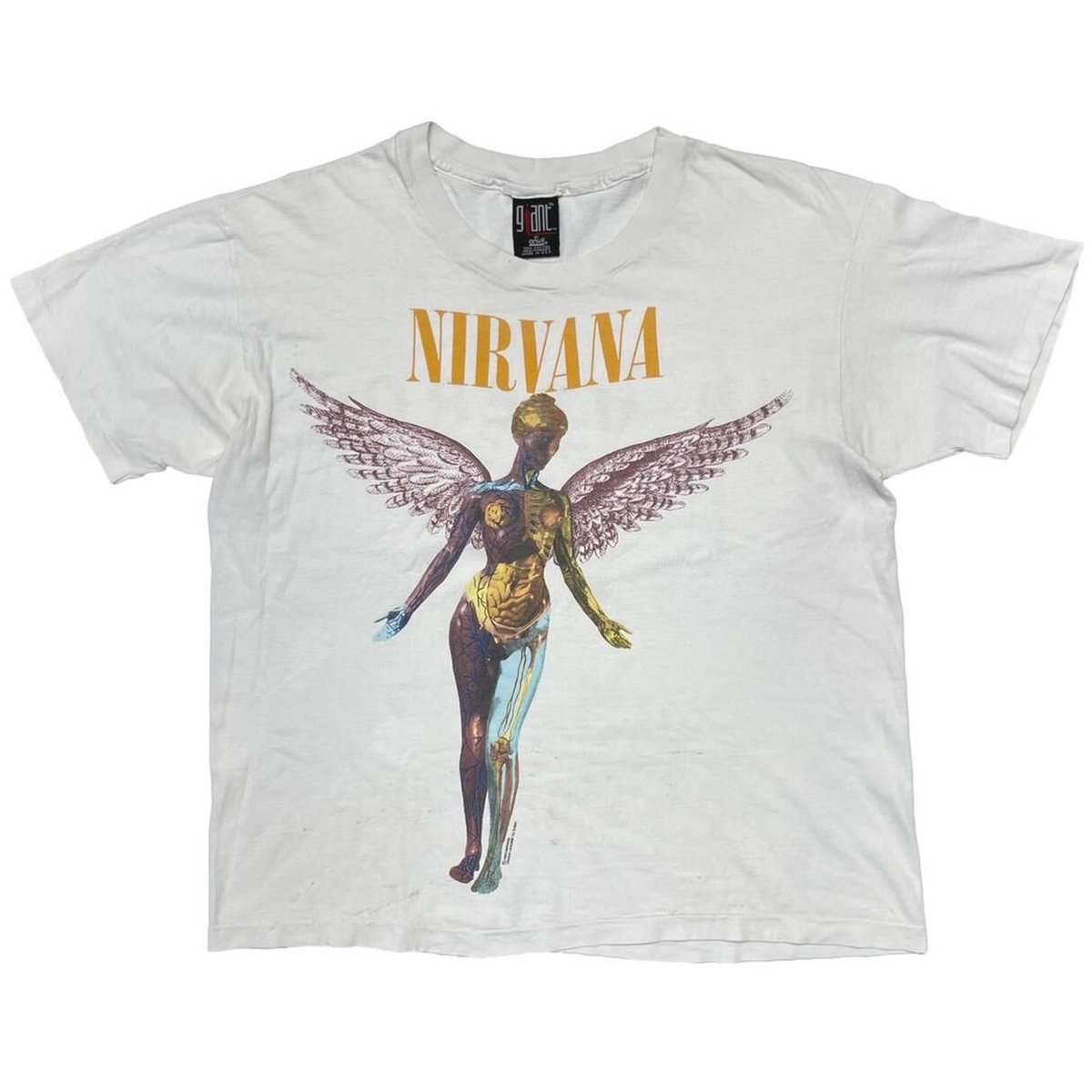 90's オリジナル NIRVANA / XL giant/made inUSA Original Nirvana Sliver 90s vintage shirt - XL - Giant Brand