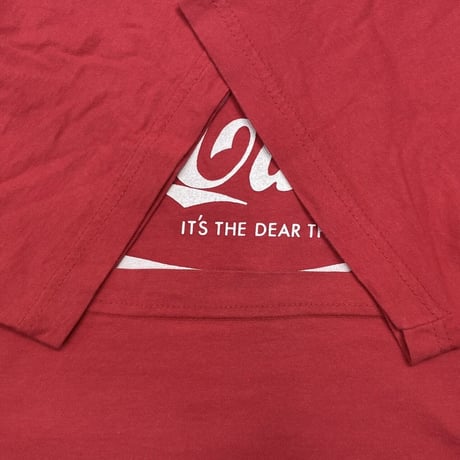 OLD & VINTAGE ENJOY Co-Caine Coca-Cola LOGO PARODY RED XL 3714