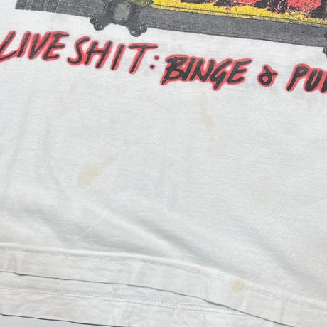 METALLICA LIVE SHIT BINGE & PURGE 1995 WHITE BG XL 8535