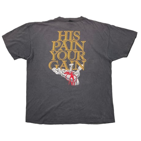 OLD & VINTAGE LORD'S GYM 1990 BENCH PRESS GYM! THE SIN OF THE WORLD FITS XL 4564