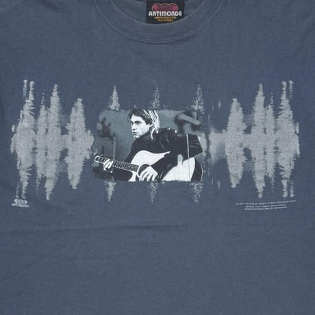 NIRVANA THE END OF MUSIC KURT GUITAR NAVY ARTIMONDE FITS XL 0307