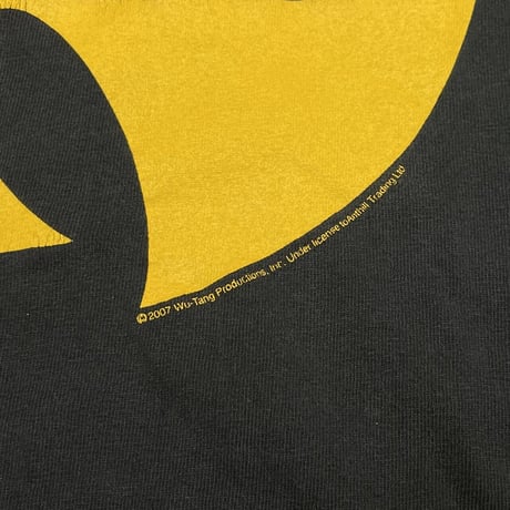 WU-TANG CLAN BIG LOGO TEE BLACK TENNESSEE RIVER LARGE 0894