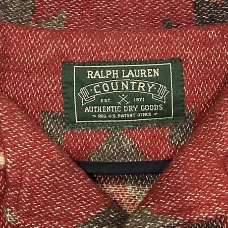 LAST OF STORE RALPH LAUREN COUNTRY 80S NATIVE RAG JACKET FITS MEDIUM 1863