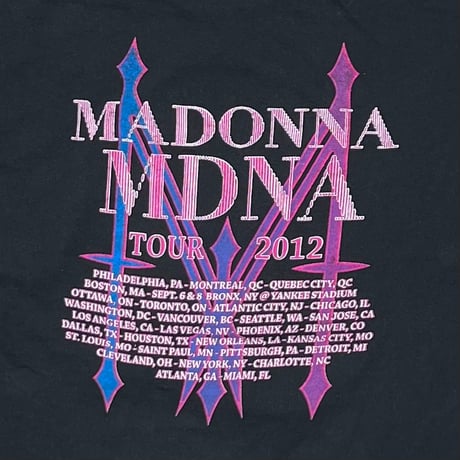 MADONNA COME AGAIN TOUR BLACK FITS XL 4366