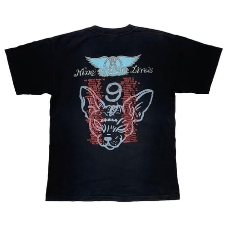 AERO SMITH NINE LIVES WORLD TOUR TEE 1997 Murina LARGE 2127