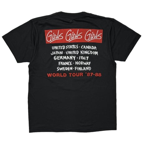 MOTLEY CRUE BAD BOYS GIRLS WORLD TOUR 87/88 SCREEN STRARS FITS LARGE 9214