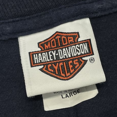 HARLEY DAVIDSON 2011 LIVE THE LEGEND ILLINOIS LS TEE NAVY LARGE 5774