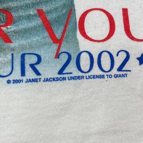 JANET JACKSON ALL FOR YOU WORLD TOUR 2002 WHITE M&O XL 4969