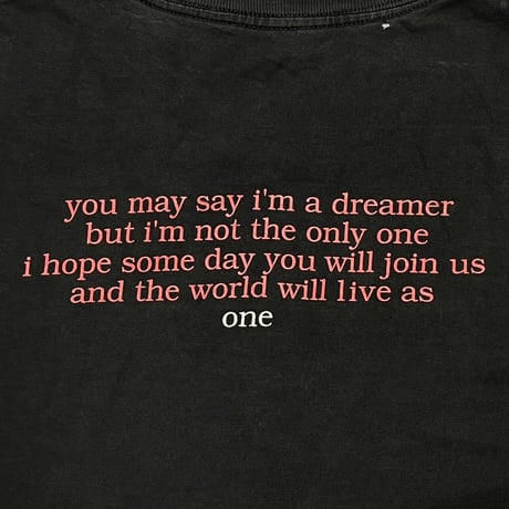 JOHN LENNON IMAGINE you may say i'm a dreamer... one FITS XL 0464