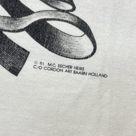 M.C. ESCHER 1991 MULTI ART WHITE SOF TEE XL 9050