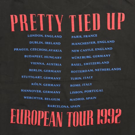 GUNS N' ROSES PRETTY TIED UP EUROPEAN TOUR 1992 ACME XL 8587