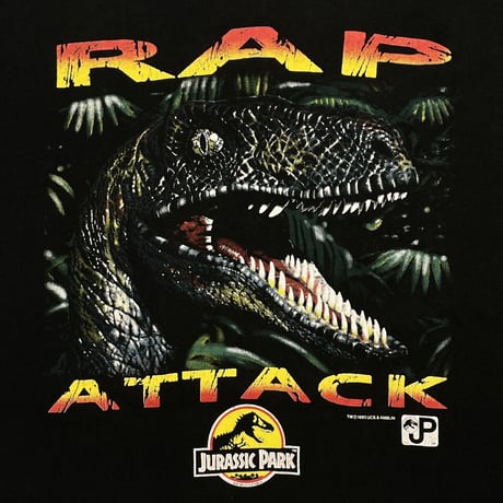 JURASSIC PARK RAP ATTACK FRUIT OF THE LOOM XL 1794