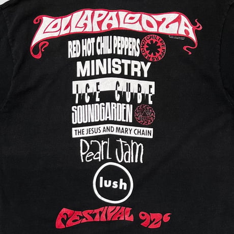 LOLLAPALOOZA 1992 FESTIVAL BLACK GIANT LARGE 3770