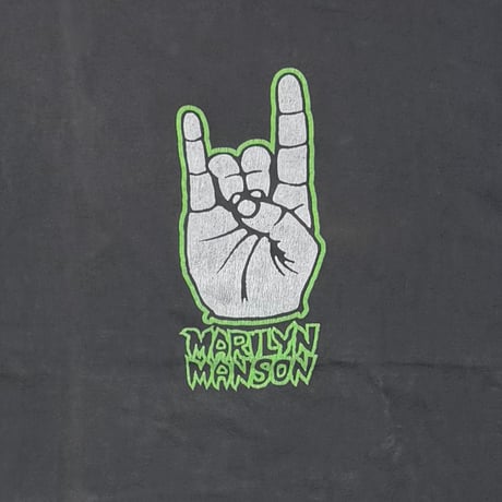 MARILYN MANSON HAND SIGN WE LOVE HATE FITS XL 0711