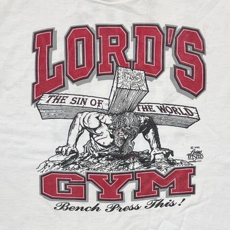 LORD'S GYM HIS PAIN YOUR GAIN WHITE FITS LARGE 6431