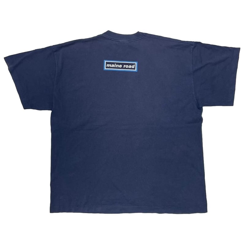 oasis maine road BOX LOGO NAVY SCREEN STARS XL