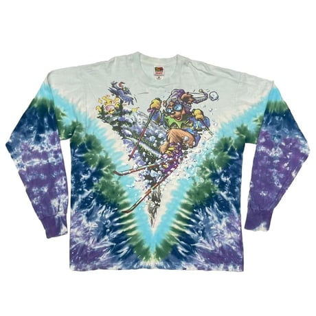 GRATEFUL DEAD 1996 DEAD BEAR SKI LS TIE DYE FRUIT OF THE LOOM XL