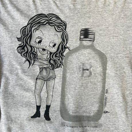 BETTY BOOP 1994 ONE FRAGRANCE Calvin Klein Parody CREWNECK SWEAT GREY TULTEX XL 4116