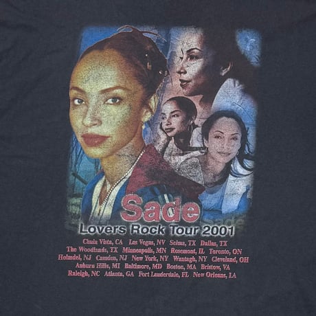 SADE LOVERS ROCK TOUR 2001 RAP GRAPHIC GILDAN XXL 4489