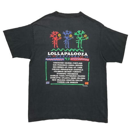 LOLLAPA LOOZA 1993 FESTIVAL BLACK GIANT BY TEEJAYS XL 5377