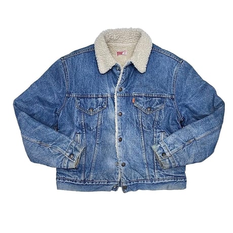 LAST OF STORE VINTAGE LEVI'S DENIM BOA SHERPA JACKET XL 1432