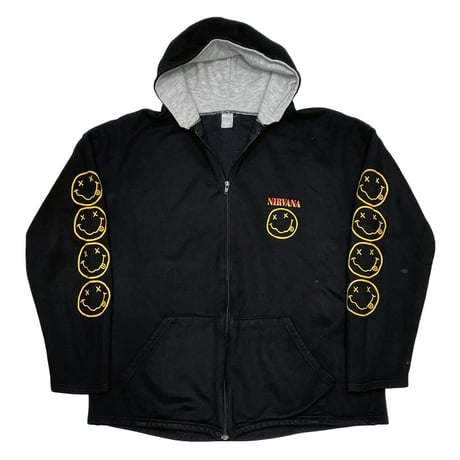 NIRVANA SMILE HOODED SWEAT FITS XL 2208