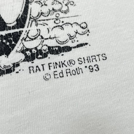 RAT FINK RACING TEAM ED BIG DADDY ROTH LS TEE WHITE HANES XL 2988