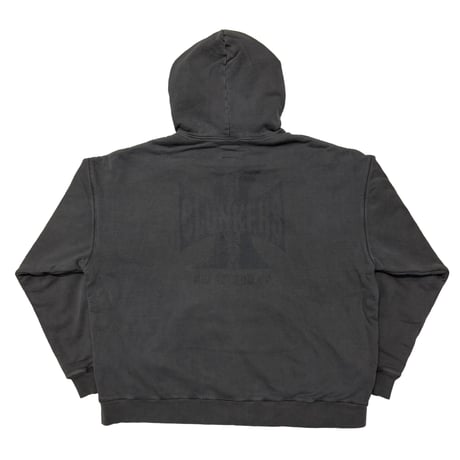 greatLAnd ORIGINAL CLUNKERS ZIP HOODIE / DOUBLE FACE BLACK/BLACK