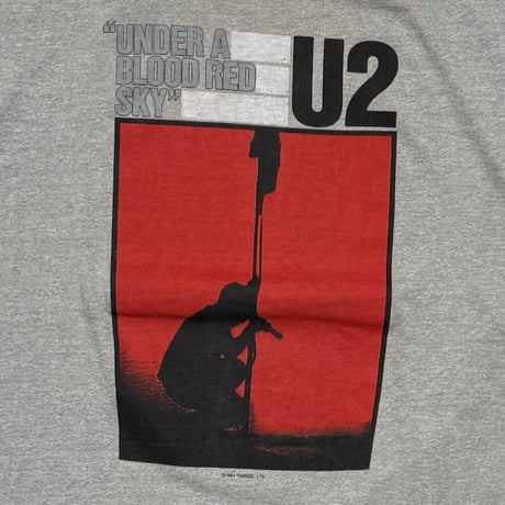 U2 UNDER A BLOOD RED SKY 1984 GREY WINTERLAND XL 8697