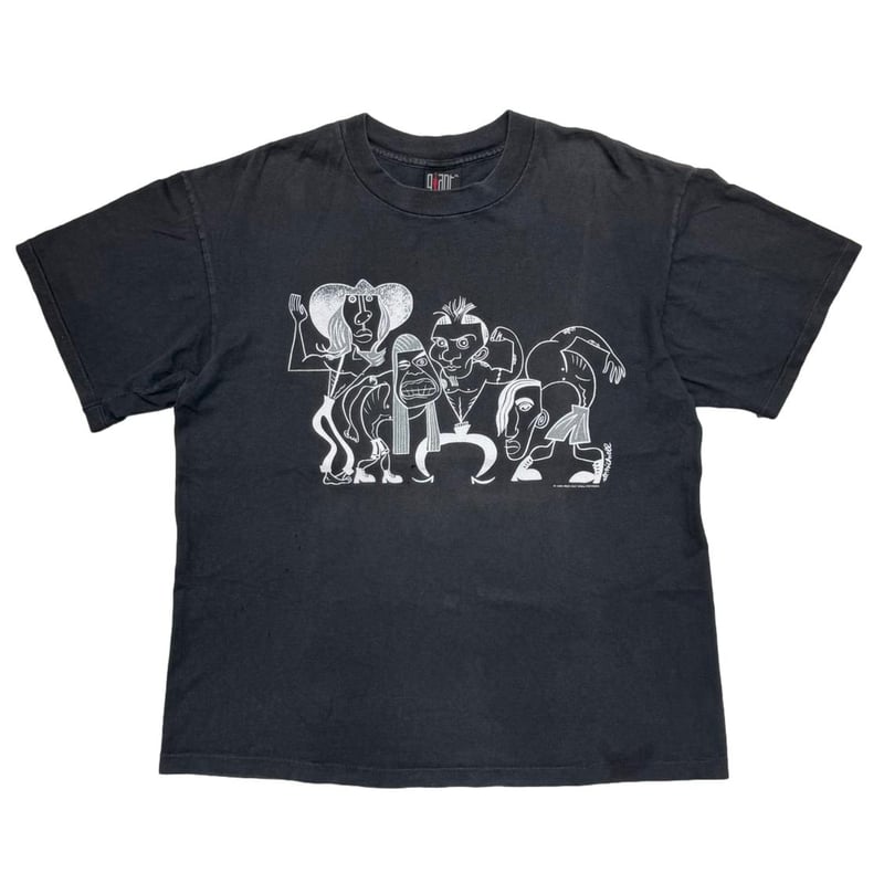 レッドホットチリペッパーズ GINAT by TEEJAYS ヴィンテージ RED HOT CHILI PEPPERS Aztec WHITE GINAT by TEE JAYS
