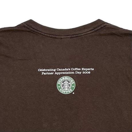 STARBUCKS GREAT COFFEE TAKES GREAT PEOPLE BROWN FITS LARGE 8293