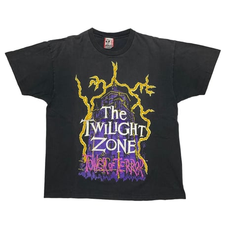 DISNEY VINTAGE THE TWILIGHT ZONE TOWER OF TERROR YOU CAN CHECK-IN BUT CAN'T CHECK-OUT TEE XL 7036
