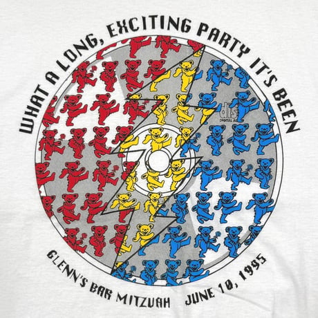 GRATEFUL DEAD WHAT A LONG , EXCITING PARTY IT'S BEEN WHITE FRUIT OF THE LOOM XL 0493