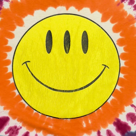 OLD & VINTAGE EYE-DYE 3 EYES SMILE TIE DYE XL 7313