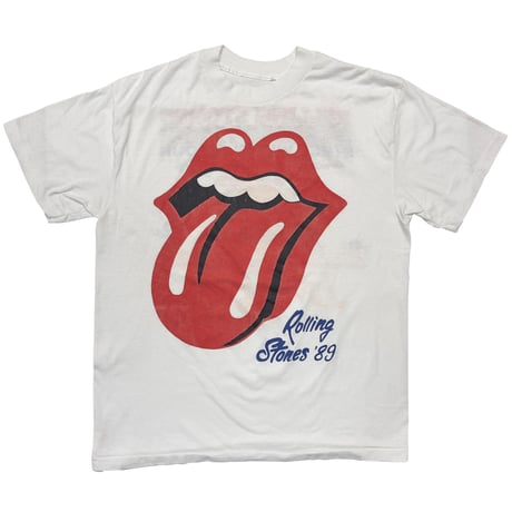ROLLING STONES 1989 STEEL WHEELS TOUR WITH GUNS N' ROSES LIVING COLOUR WHITE FITS MEDIUM 2864